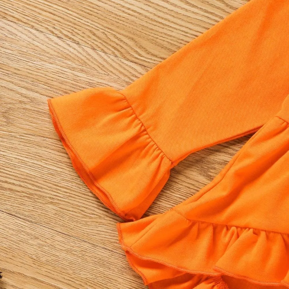 Toddler Girls Halloween Dress & Pants & Headband Wholesale Girl Clothing