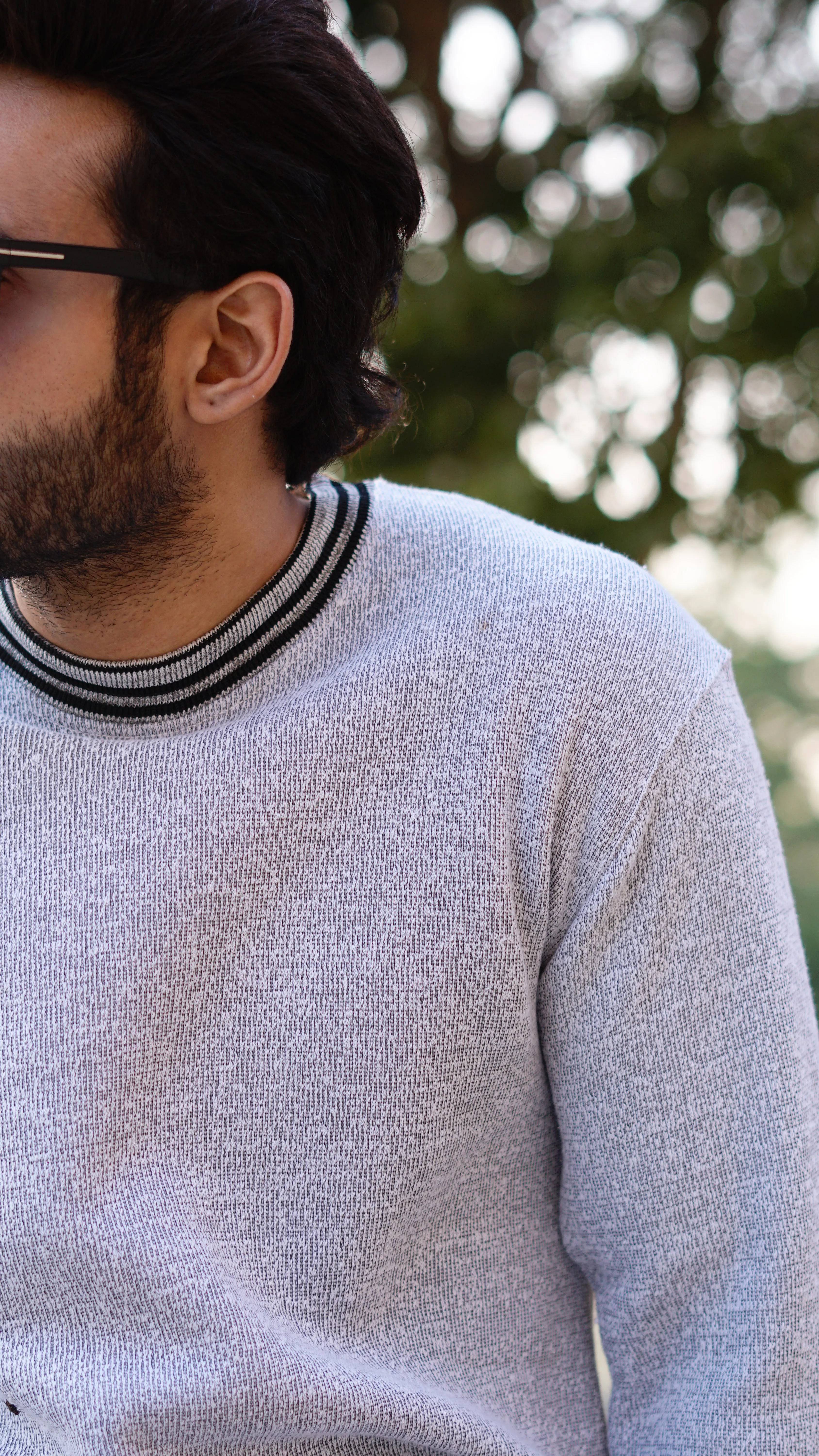 Twist Yarn Sweatshirts - Stylish & Comfortable Melanic Grey | The Divine Shop