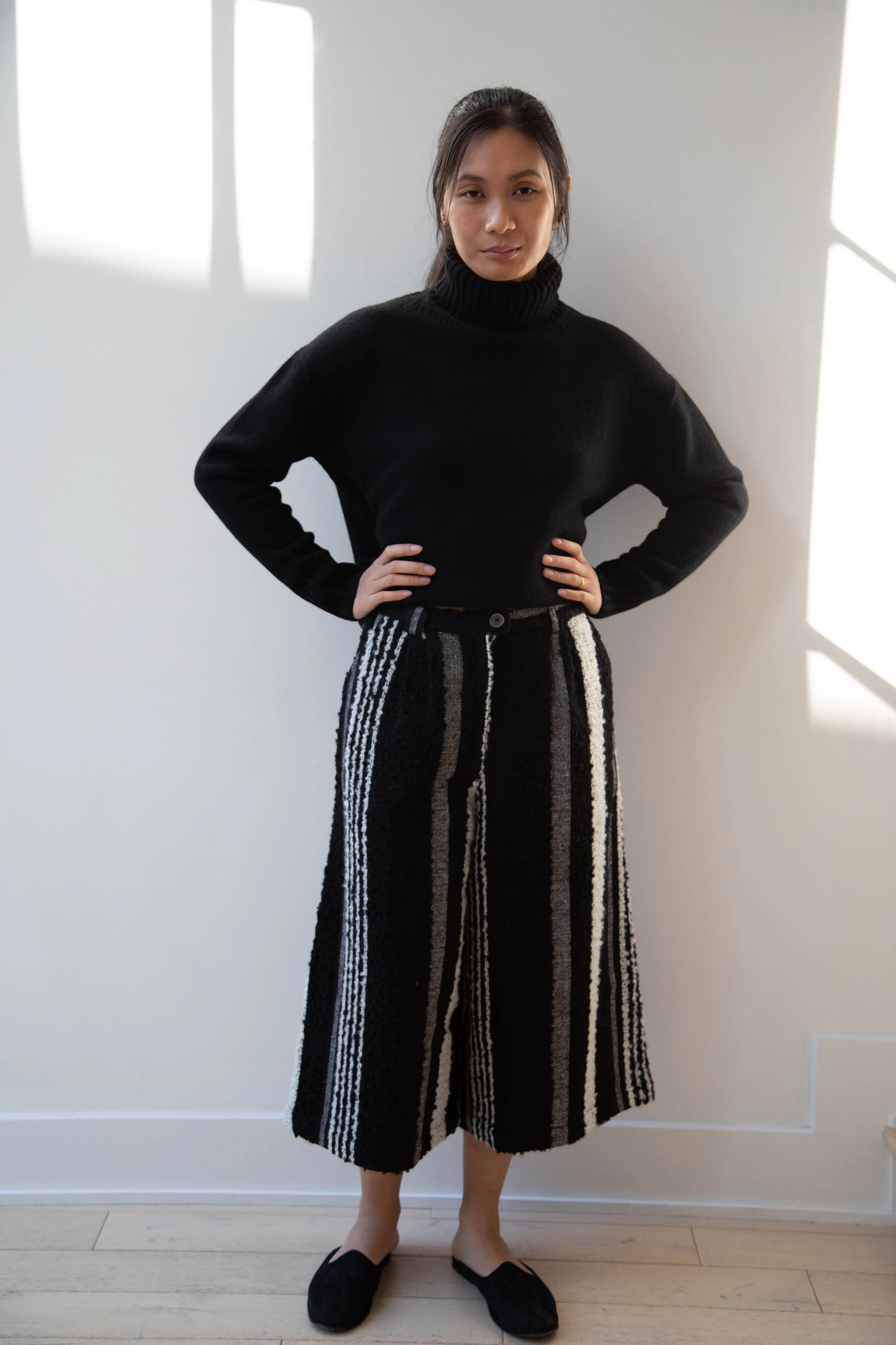 Unisecon | Di Pant in Striped Mohair