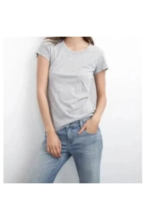 Velvet by Graham & Spencer Odelia Short Sleeve Crew Neck Tee | Heather Grey