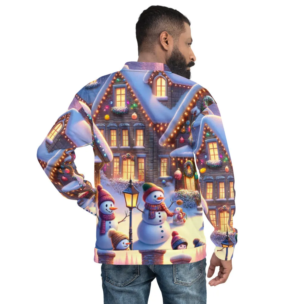 Whimsical Winter Wear Bomber Jacket