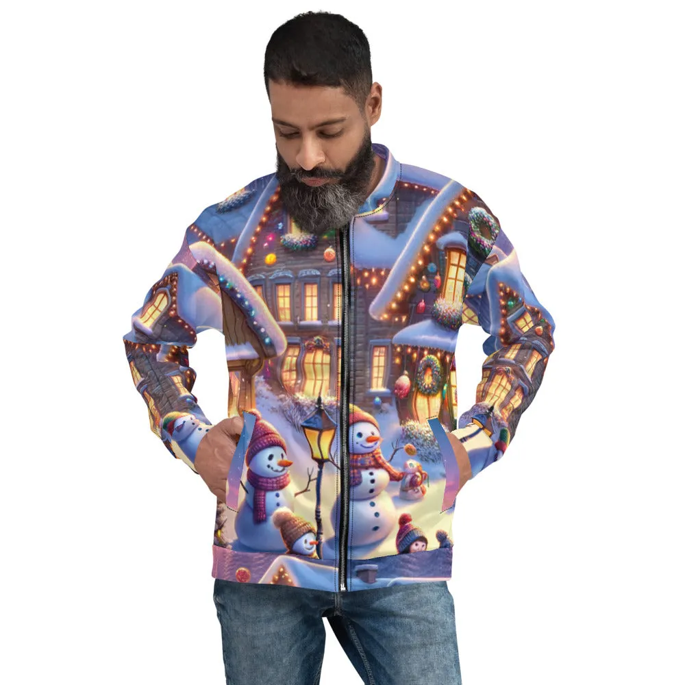 Whimsical Winter Wear Bomber Jacket