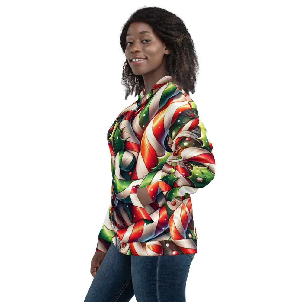 Whimsical Winter Wear Bomber Jacket