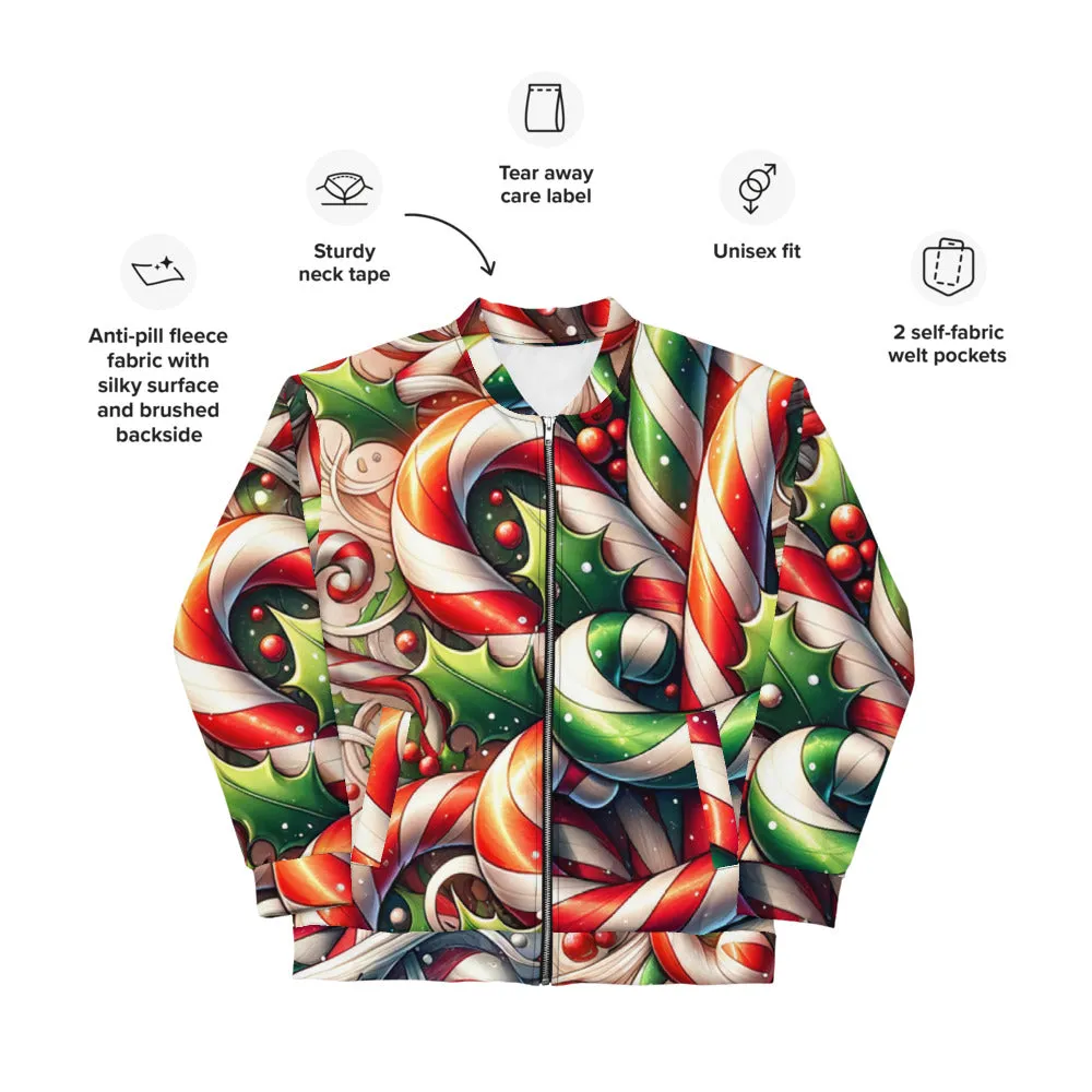 Whimsical Winter Wear Bomber Jacket