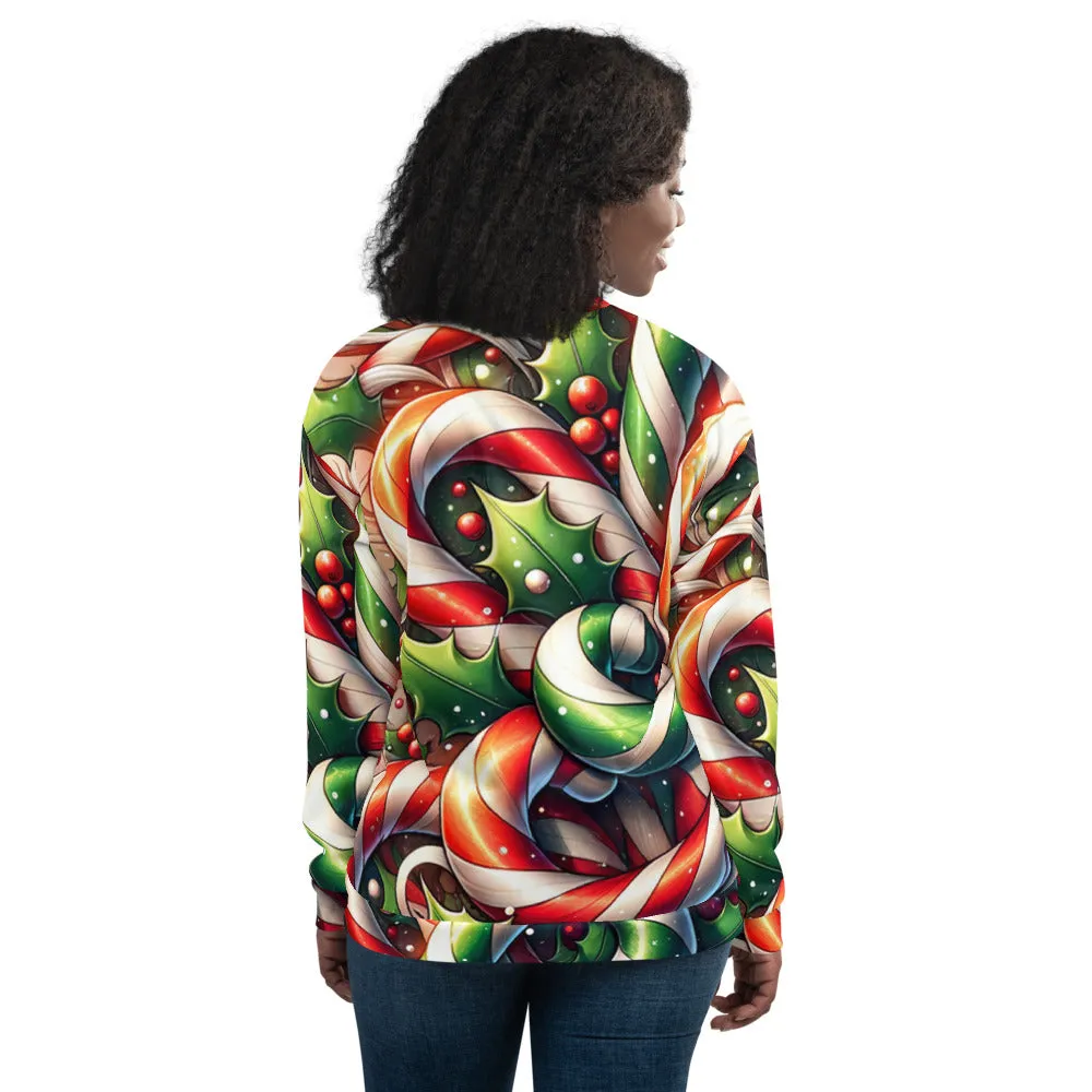 Whimsical Winter Wear Bomber Jacket