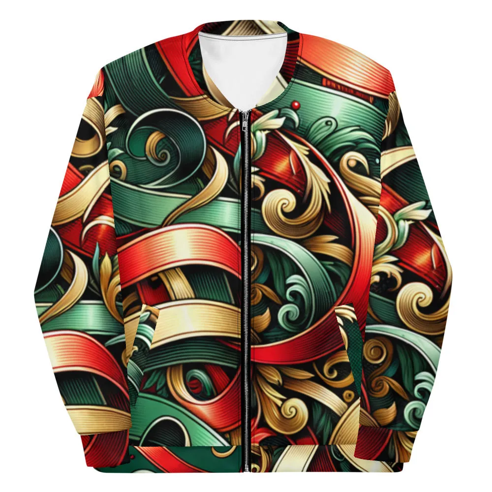 Whimsical Winter Wear Bomber Jacket