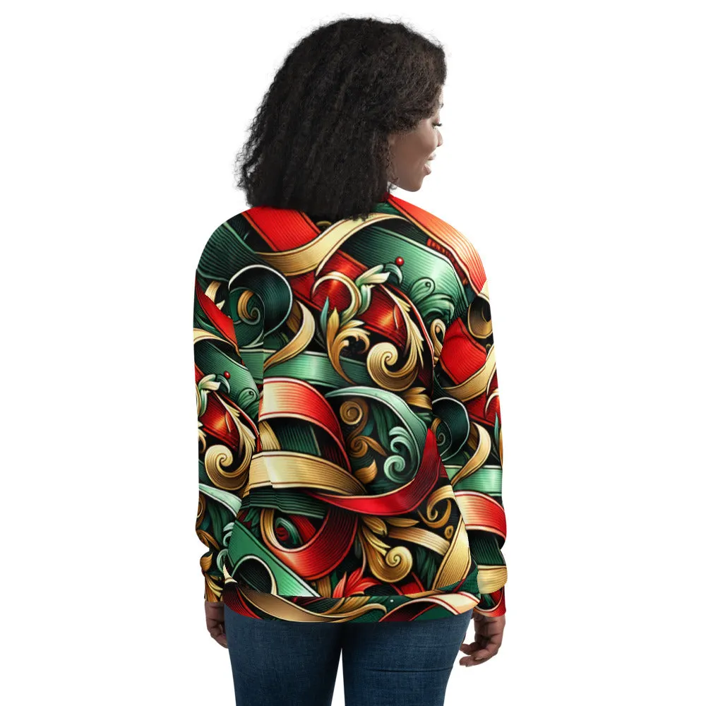 Whimsical Winter Wear Bomber Jacket