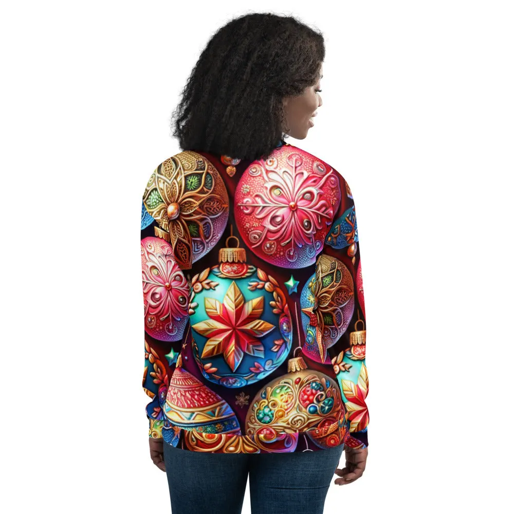 Whimsical Winter Wear Bomber Jacket