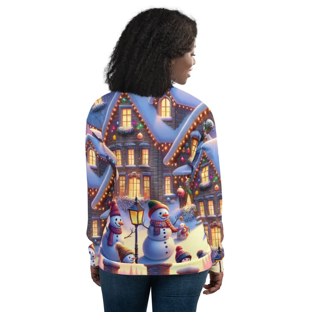 Whimsical Winter Wear Bomber Jacket
