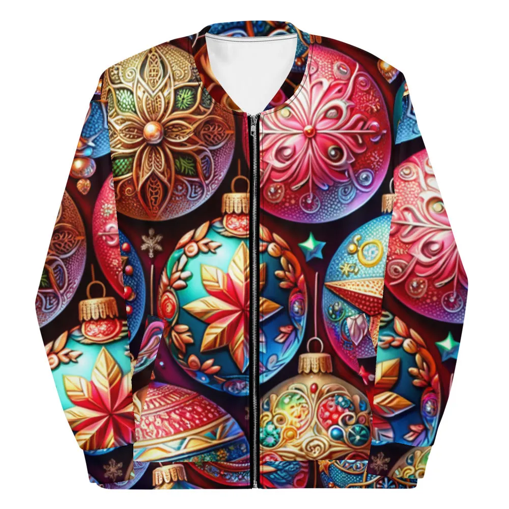 Whimsical Winter Wear Bomber Jacket