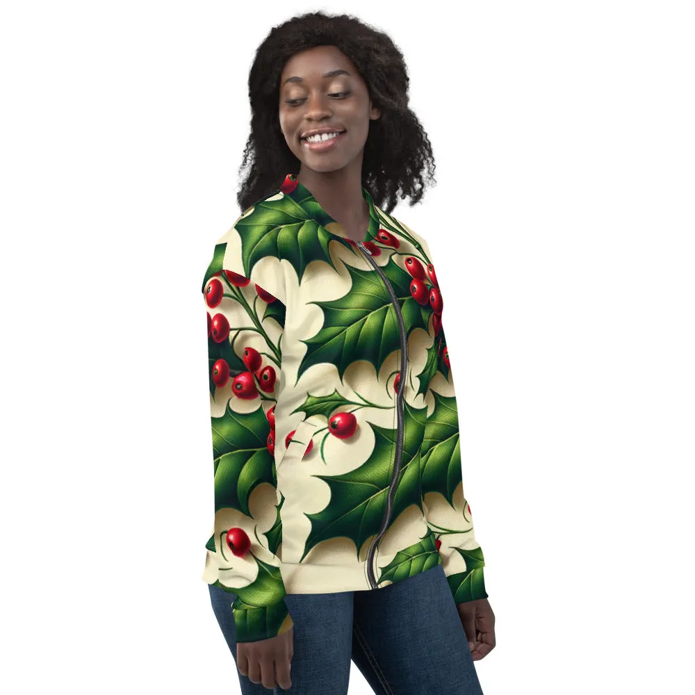Whimsical Winter Wear Bomber Jacket