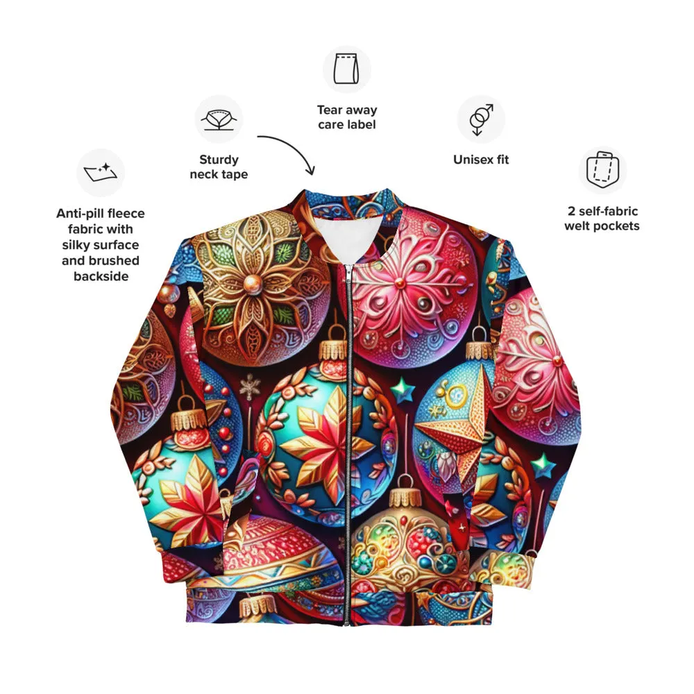 Whimsical Winter Wear Bomber Jacket