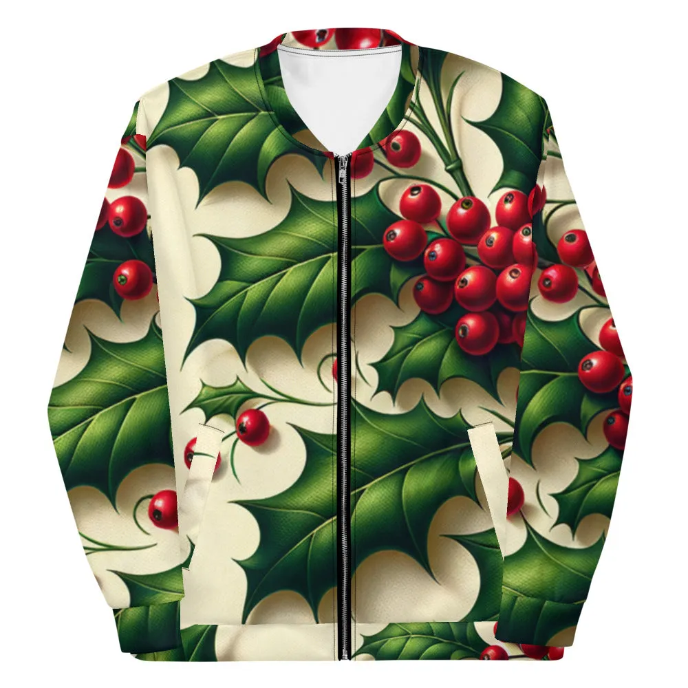 Whimsical Winter Wear Bomber Jacket
