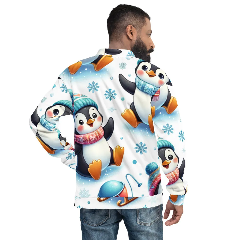 Whimsical Winter Wear Bomber Jacket