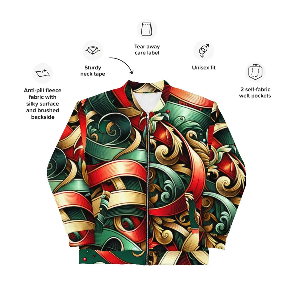 Whimsical Winter Wear Bomber Jacket