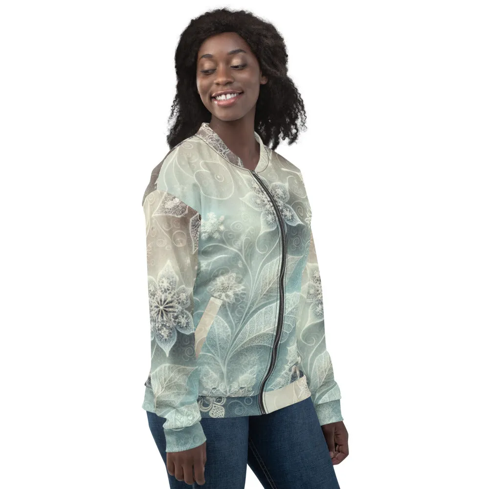 Whimsical Winter Wear Bomber Jacket