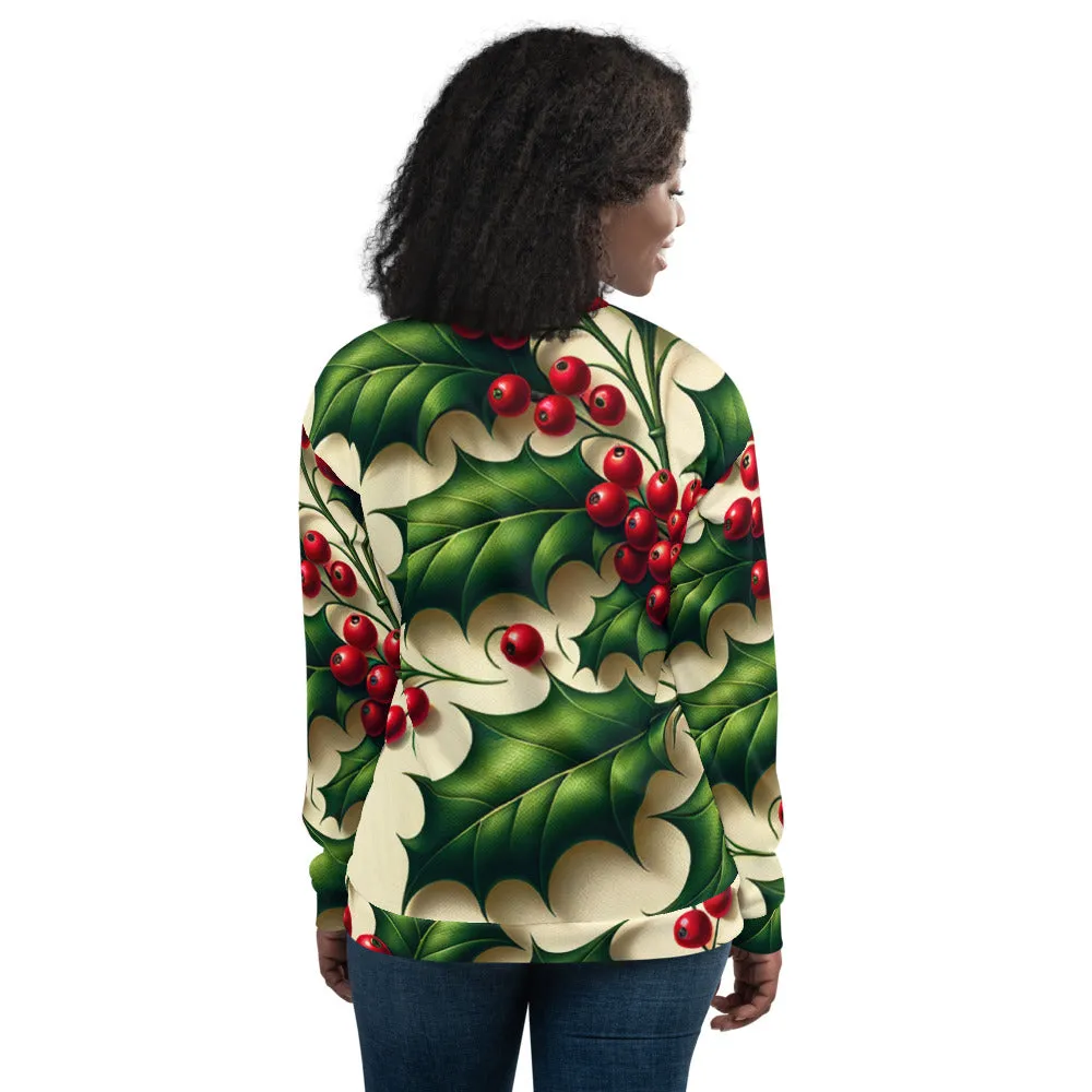 Whimsical Winter Wear Bomber Jacket