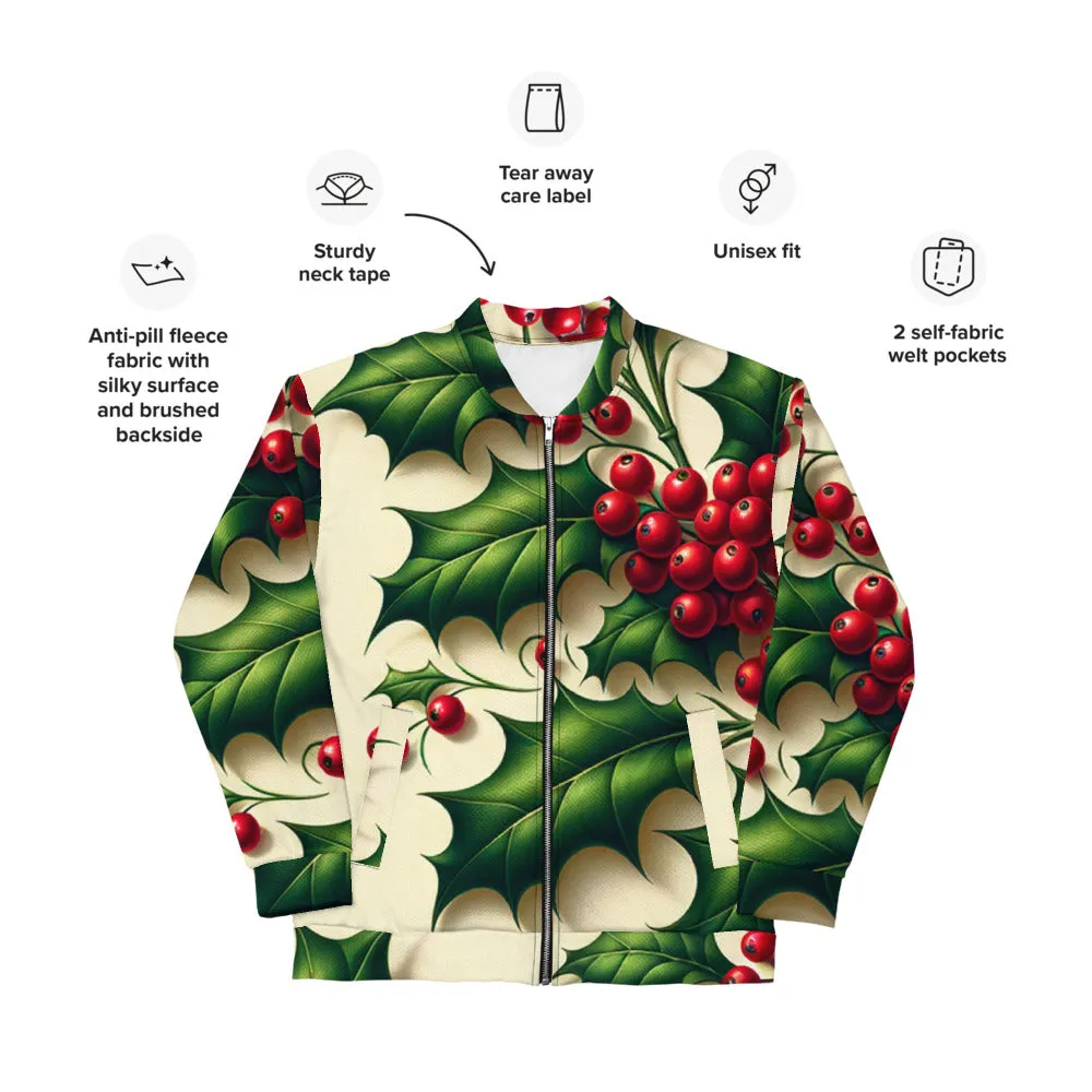 Whimsical Winter Wear Bomber Jacket
