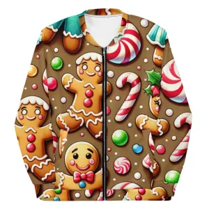 Whimsical Winter Wear Bomber Jacket