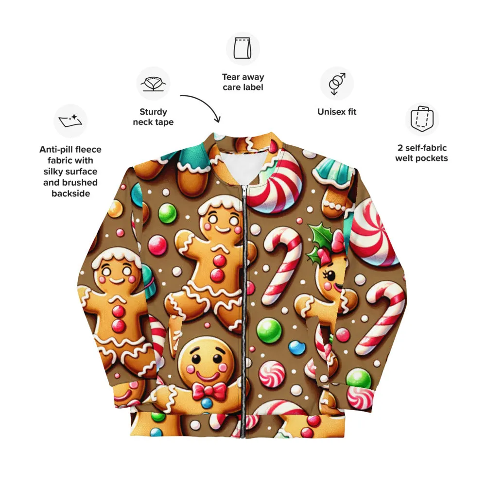 Whimsical Winter Wear Bomber Jacket
