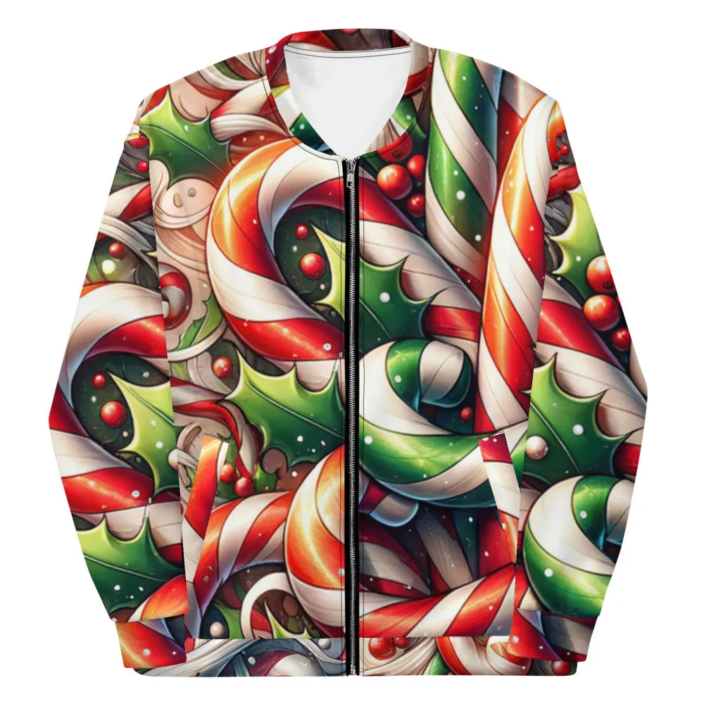 Whimsical Winter Wear Bomber Jacket
