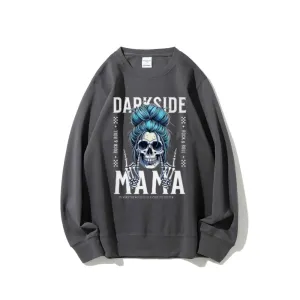 Women Vintage Darkside MaMa Graphic Sweatshirts