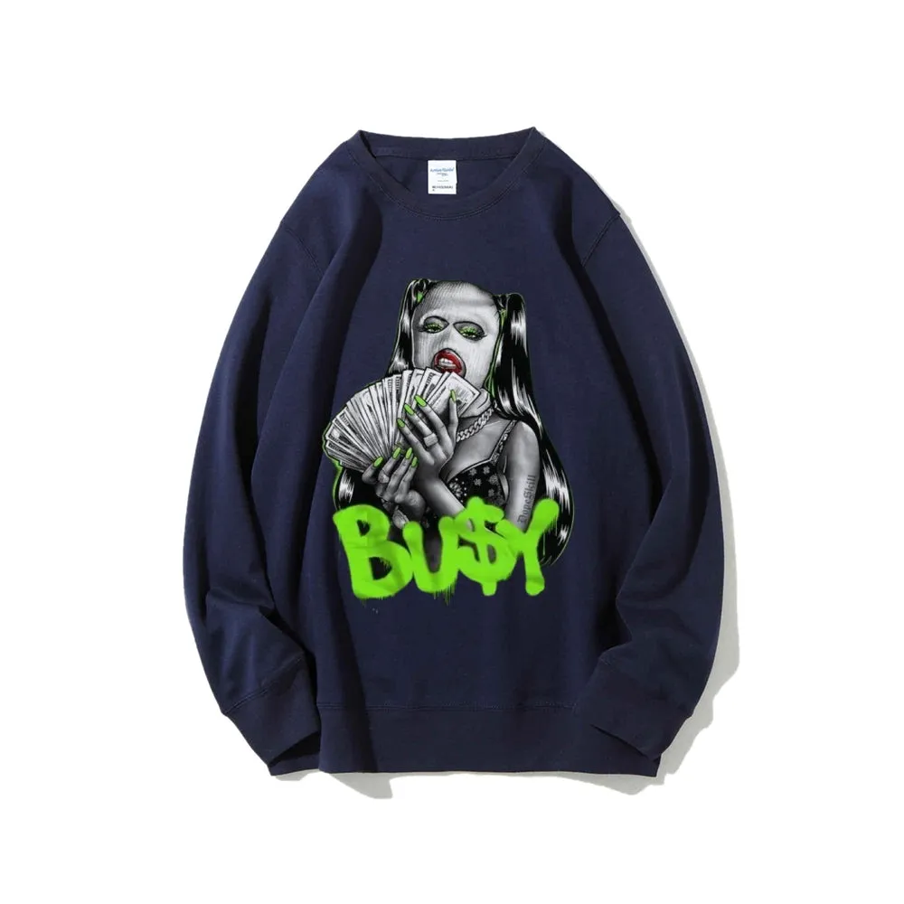 Women Vintage Stay It Busy Graphic Sweatshirts