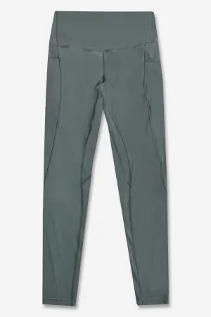 Women's Matte Flex High Waist Pocket Long Legging 7/8 - Spruce Green