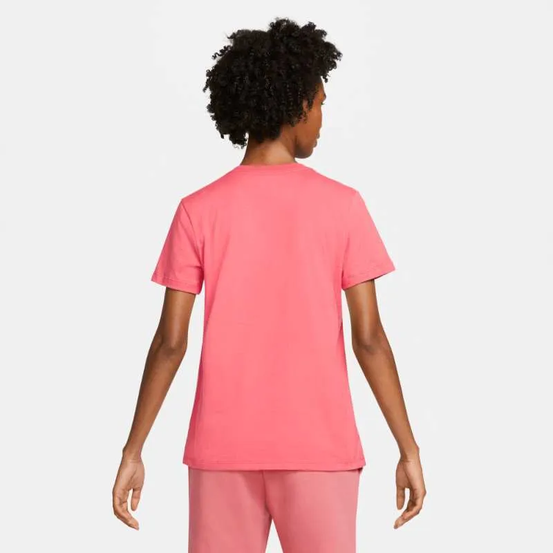 Women's Nike Essential Embroidered Logo Club Tee (Archaeo Pink)(DN2394-622)(Standard Fit)