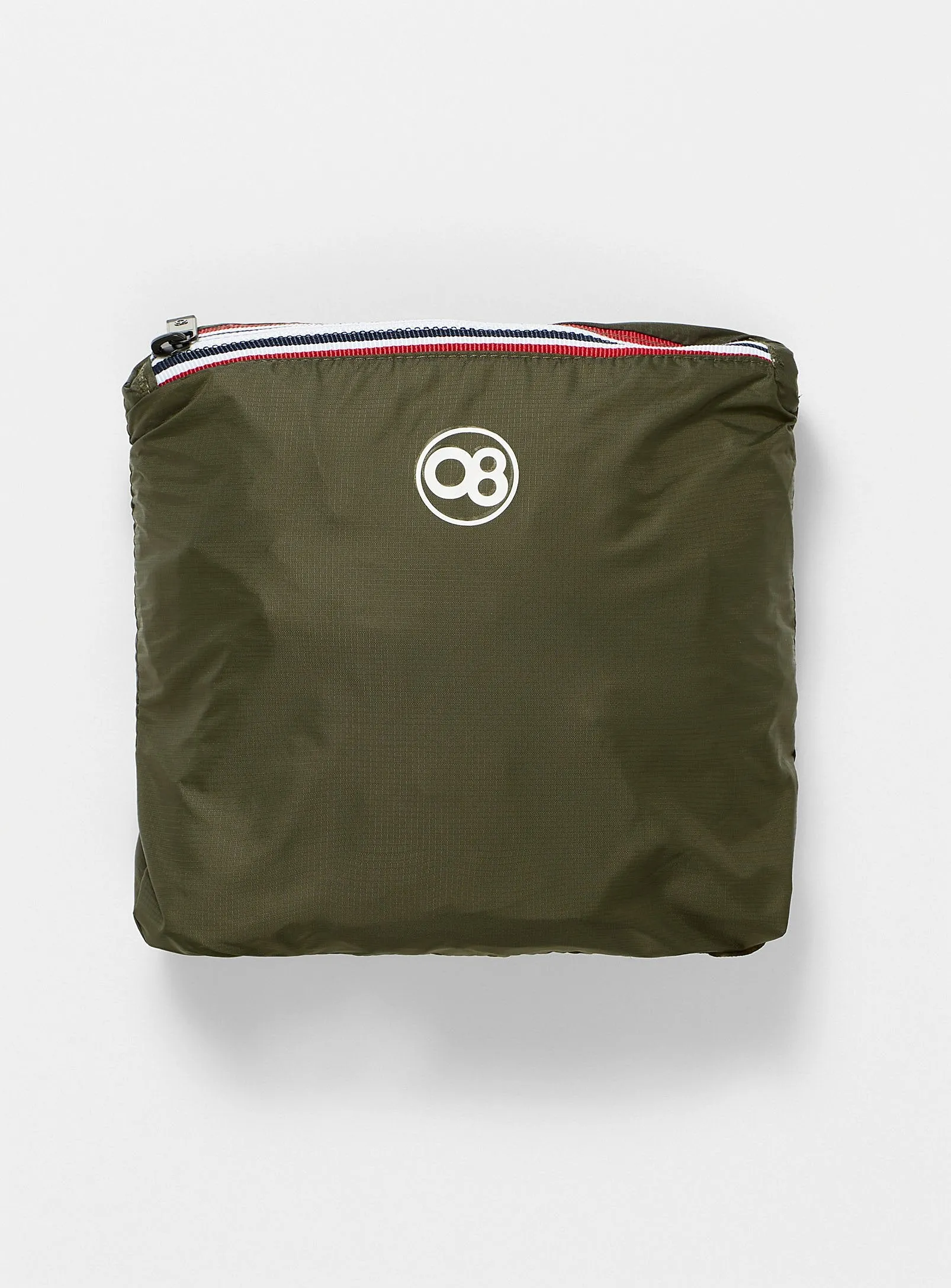 Women's Quarter Zip Olive Green Waterproof Rain Jacket