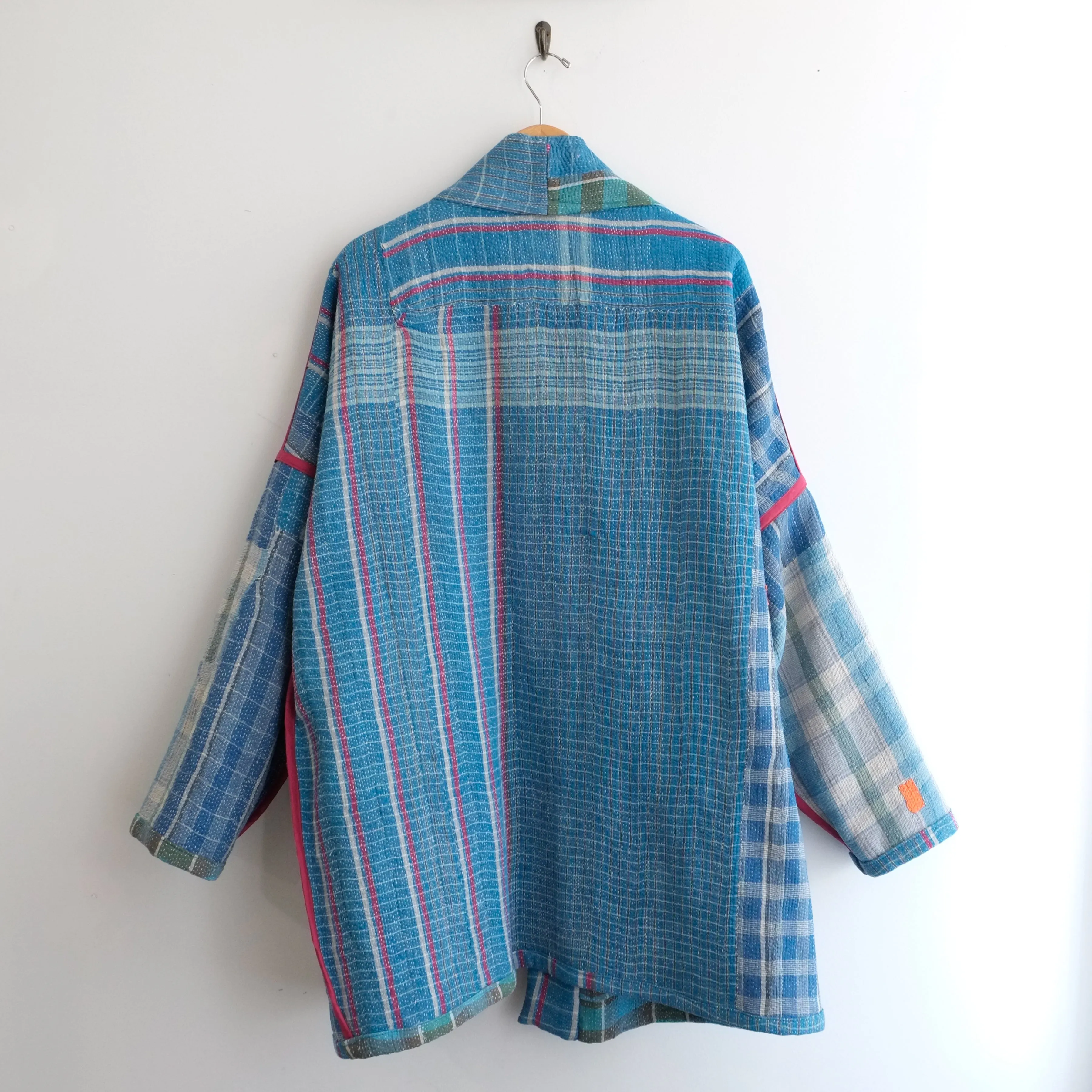 XL Blue Green Plaid Anoushka Jacket LL114
