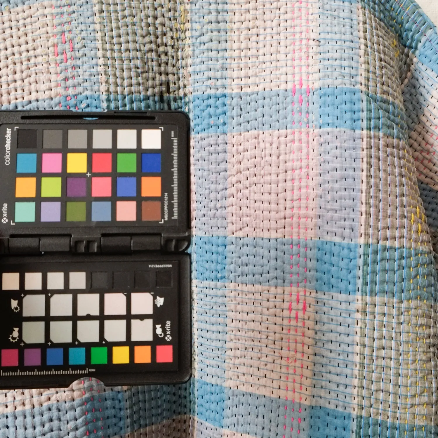 XXS Light Blue Plaid Anoushka Jacket LM095