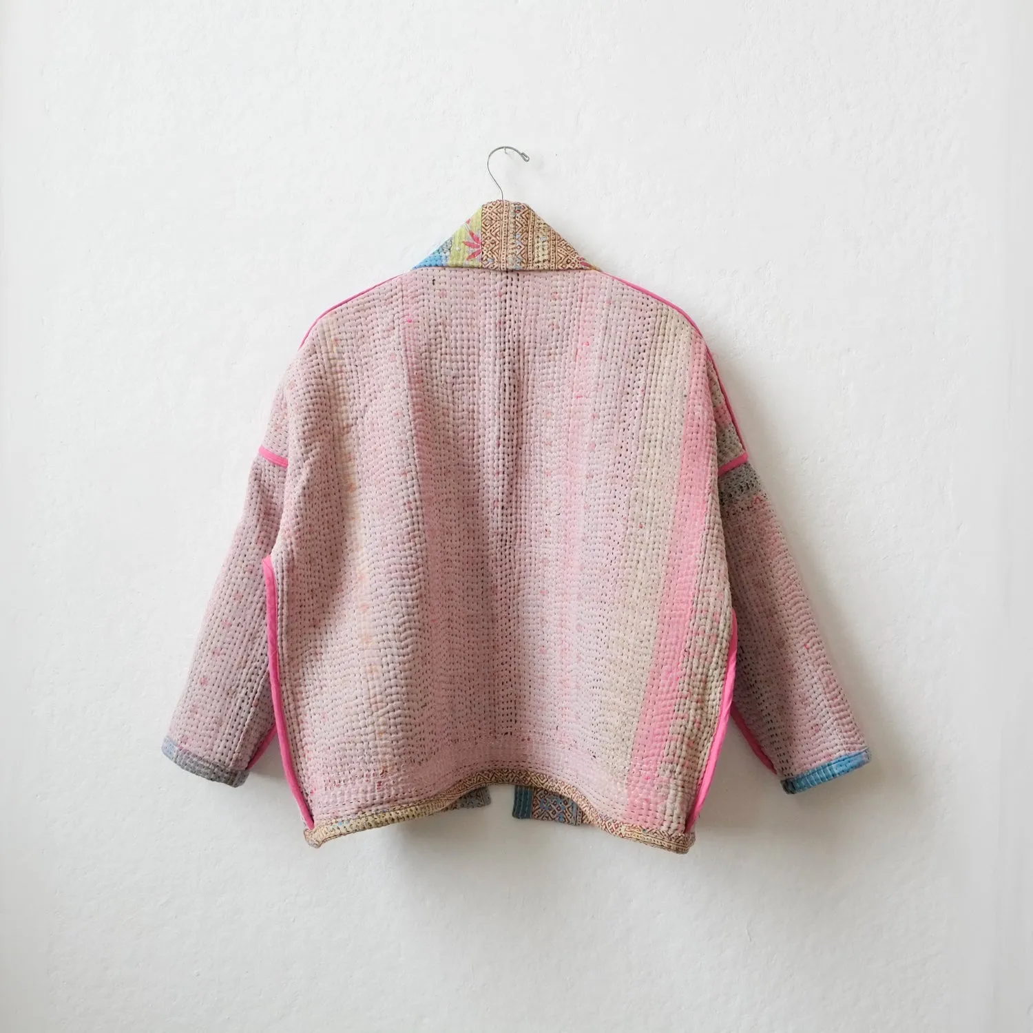 XXS Light Blue Plaid Anoushka Jacket LM095