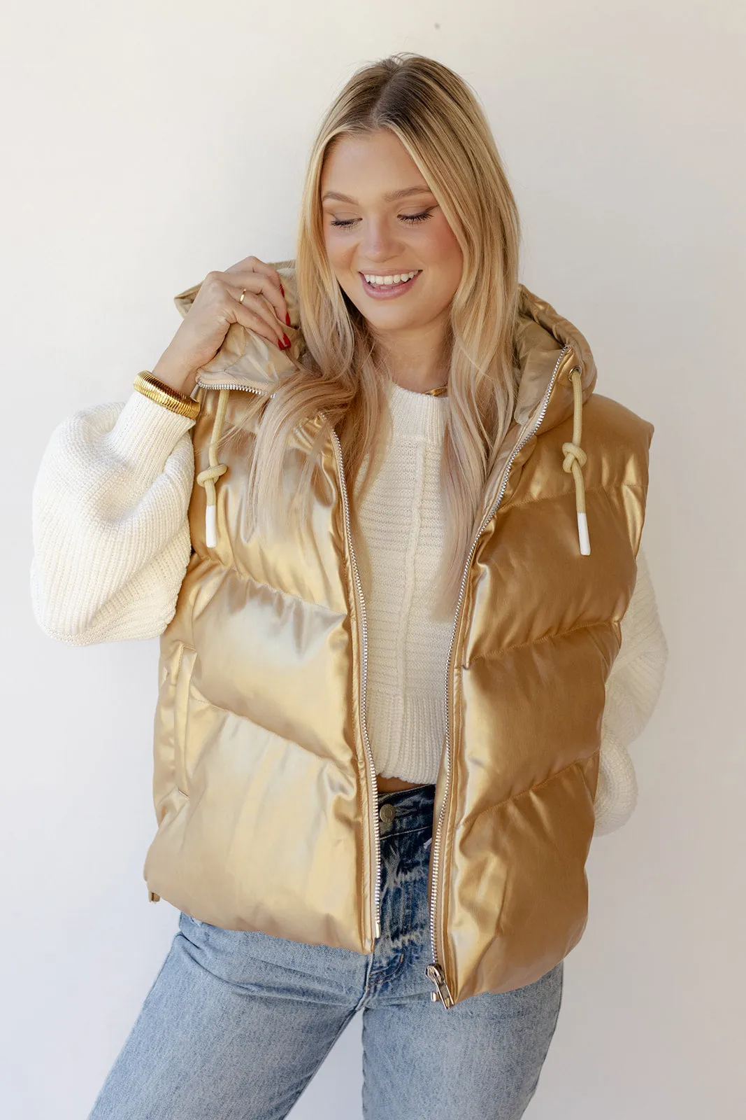 zoya leather vest
