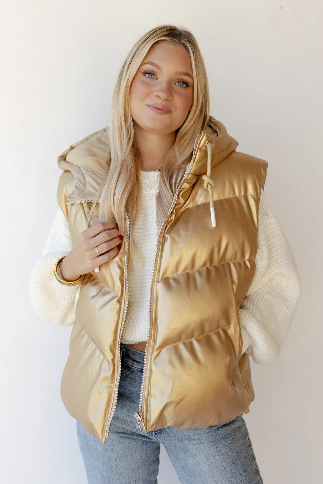 zoya leather vest