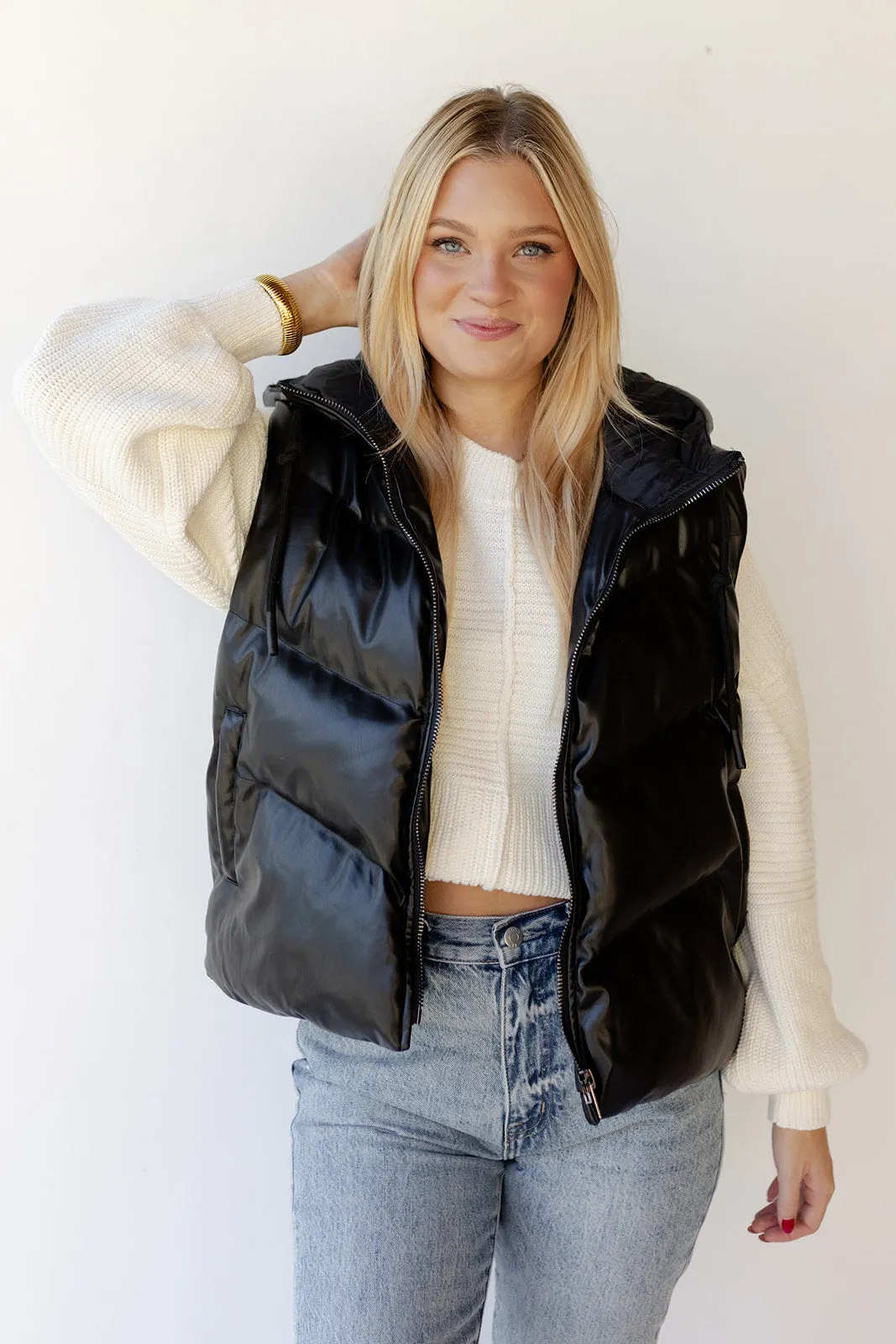 zoya leather vest