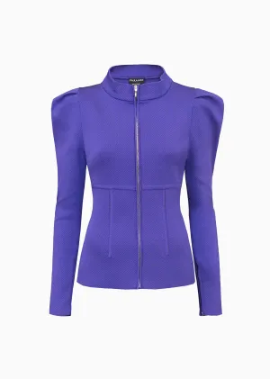 Zuri – Twill Jacket with Puffed Shoulders